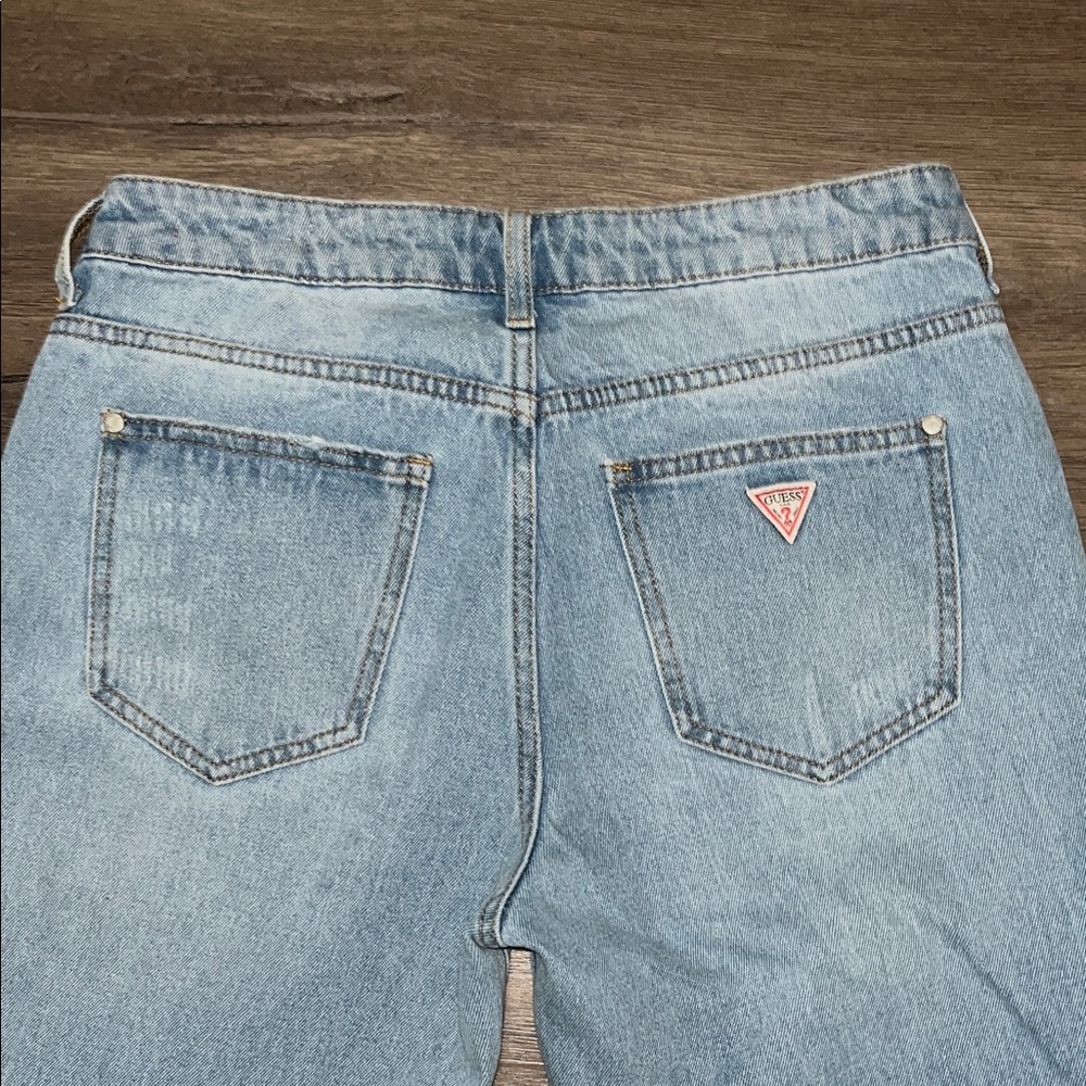 Guess "Boyfriend" fit jeans in a light-wash denim. - Picture 2 of 8